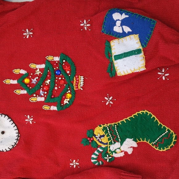 Vintage 80s Ugly Christmas Sweater - Picture 4 of 5